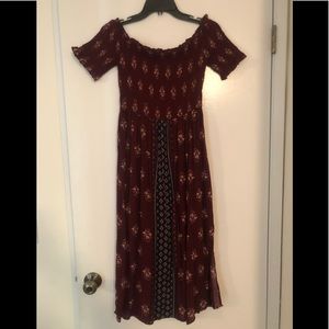 Target off the shoulder midi dress